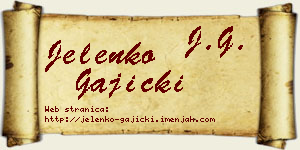 Jelenko Gajicki vizit kartica